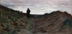 Landschaft mit Figur von Jean Baptiste Camille Corot